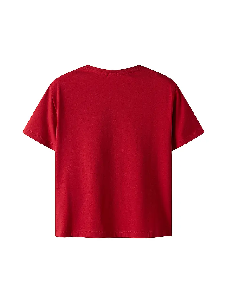 NAME IT | Mädchen T-Shirt NKFAKKA STITCH | rot