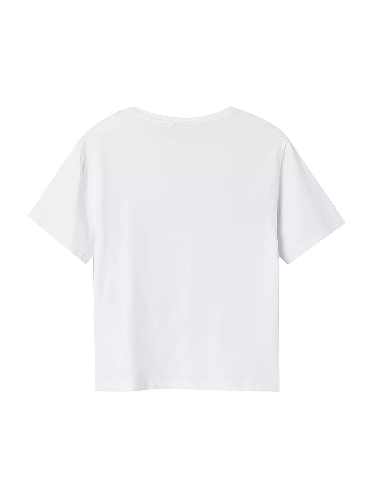 NAME IT | Mädchen T-Shirt NKFAKKA STITCH | weiss