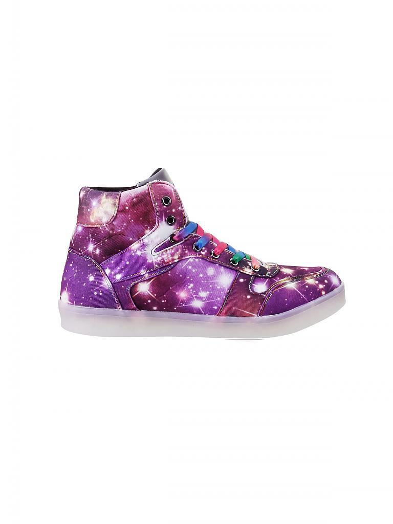 NAT-2 | Sneaker "LED Galaxy HI" | lila
