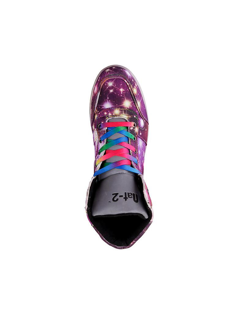 NAT-2 | Sneaker "LED Galaxy HI" | lila