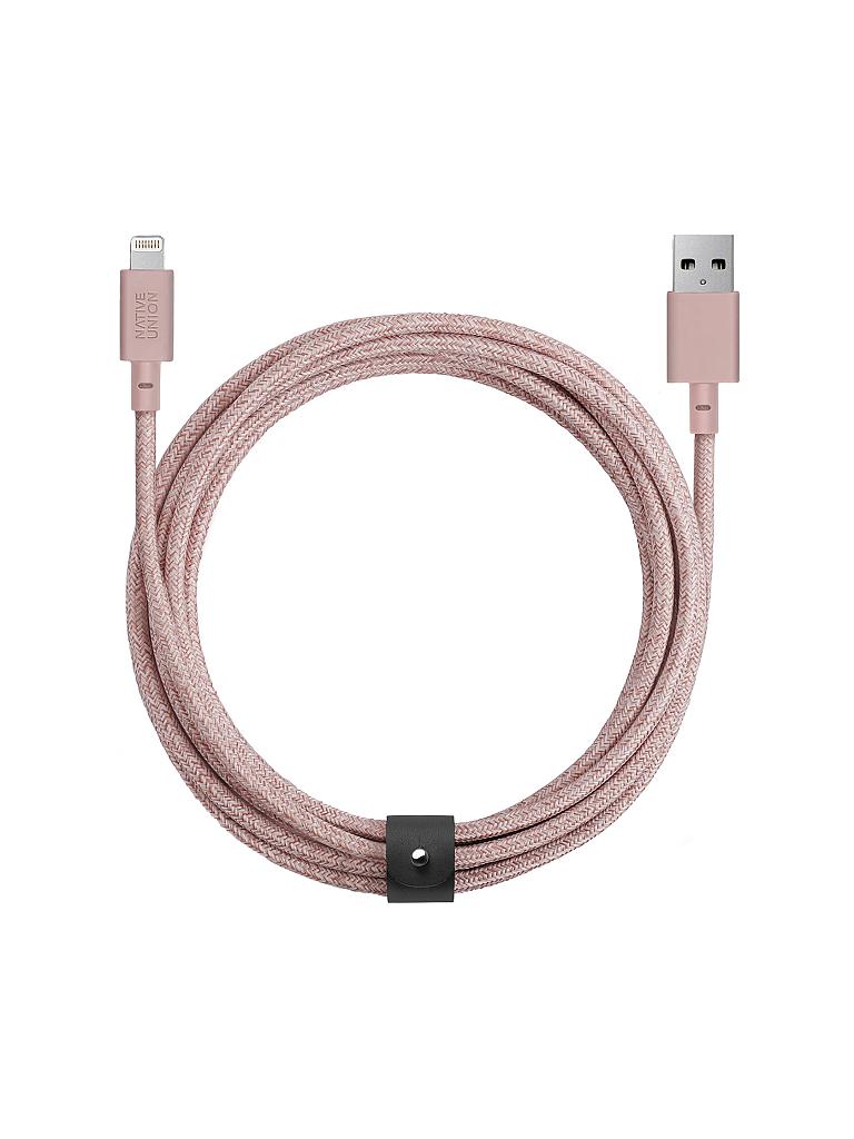 NATIVE UNION | Ladekabel - Belt Cable 3m (Rosa) | rosa