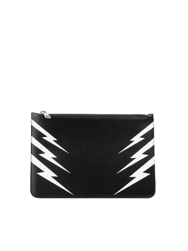 NEIL BARRETT | Ledertasche - Pouch M | schwarz