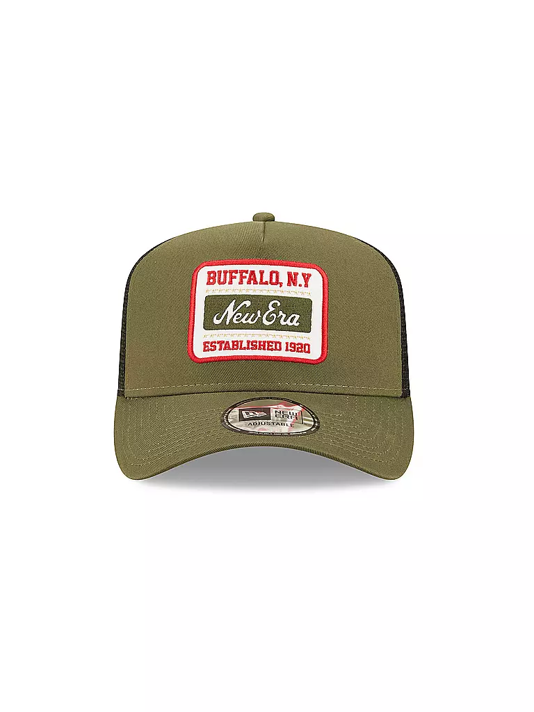 NEW ERA | Kappe STATE PATCH TRUCKER | olive