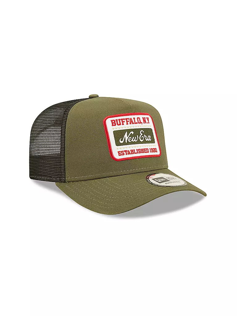 NEW ERA | Kappe STATE PATCH TRUCKER | olive
