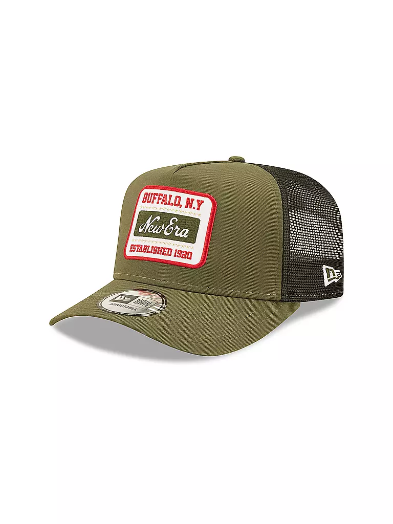 NEW ERA | Kappe STATE PATCH TRUCKER | olive