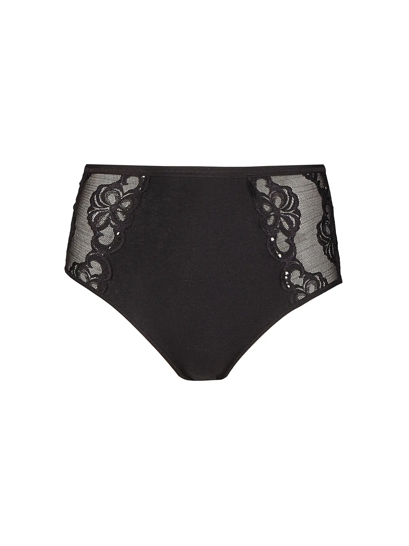 NINA VON C | Taillenslip mit Spitze Schwarz | schwarz