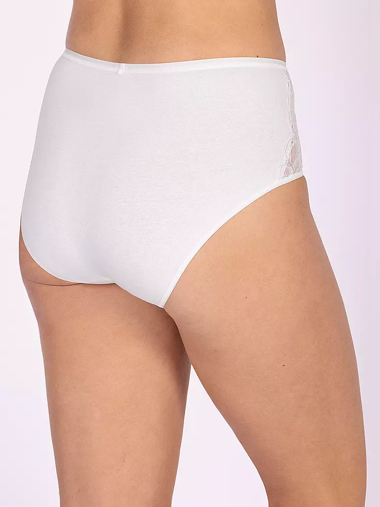 NINA VON C | Taillenslip mit Spitze Weiss | weiss