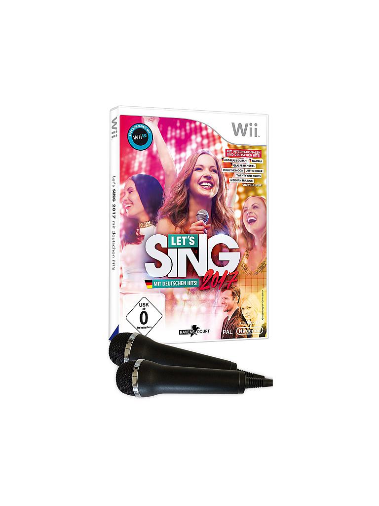 NINTENDO WII | Let's Sing 2017 Inkl. Deutschen Hits (+2 Mics)  | 