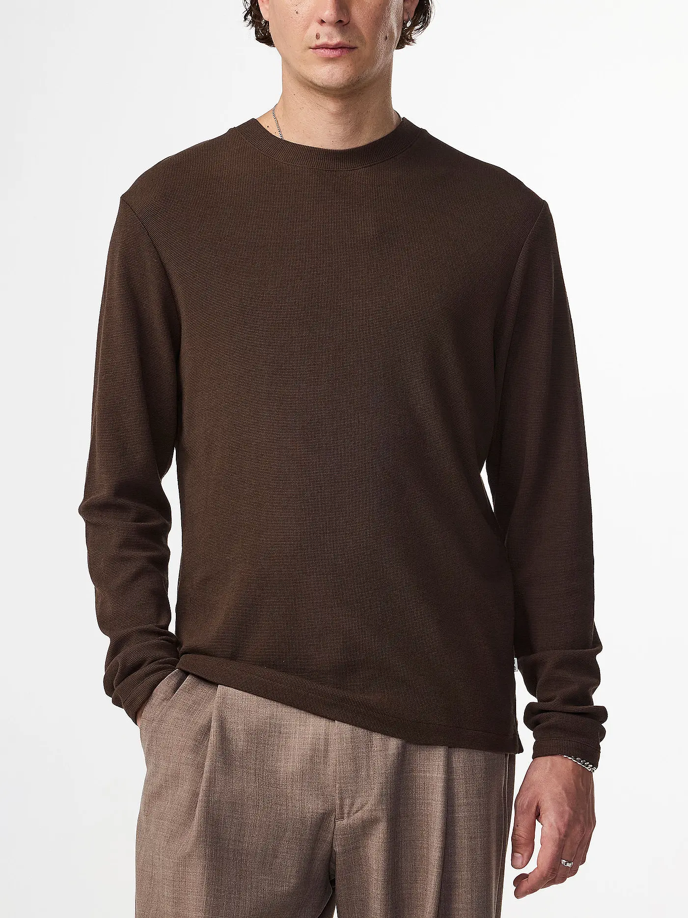 NN.07 | Langarmshirt CLIVE | braun