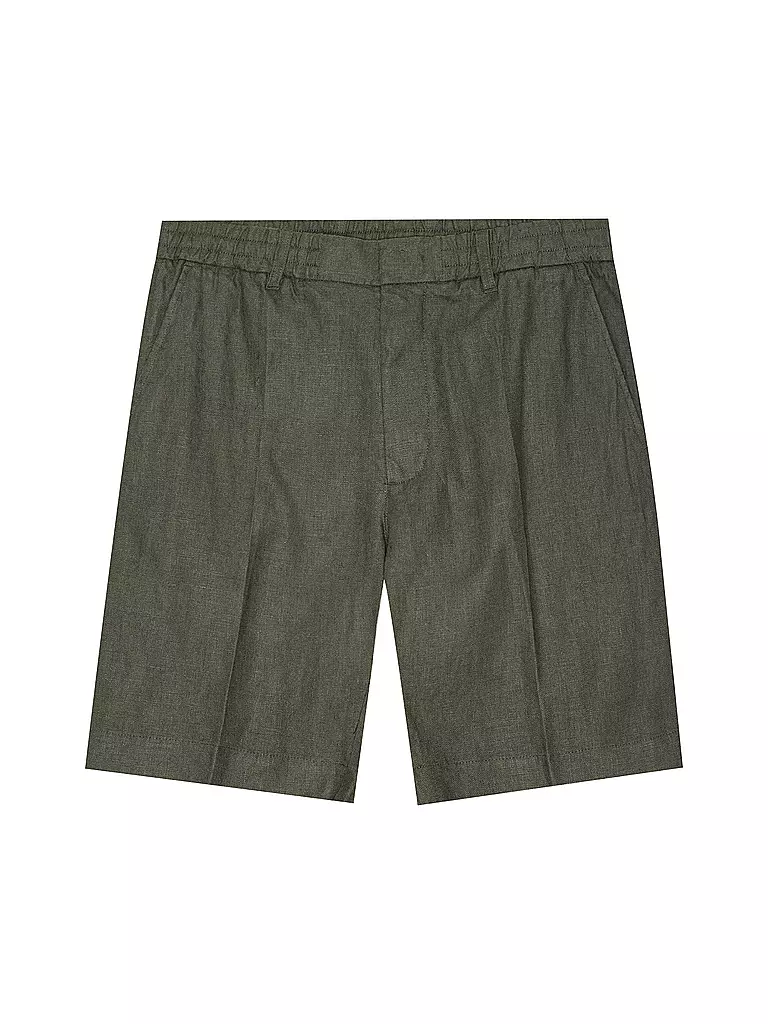 NN.07 | Leinenshorts BILLIE | dunkelgrün