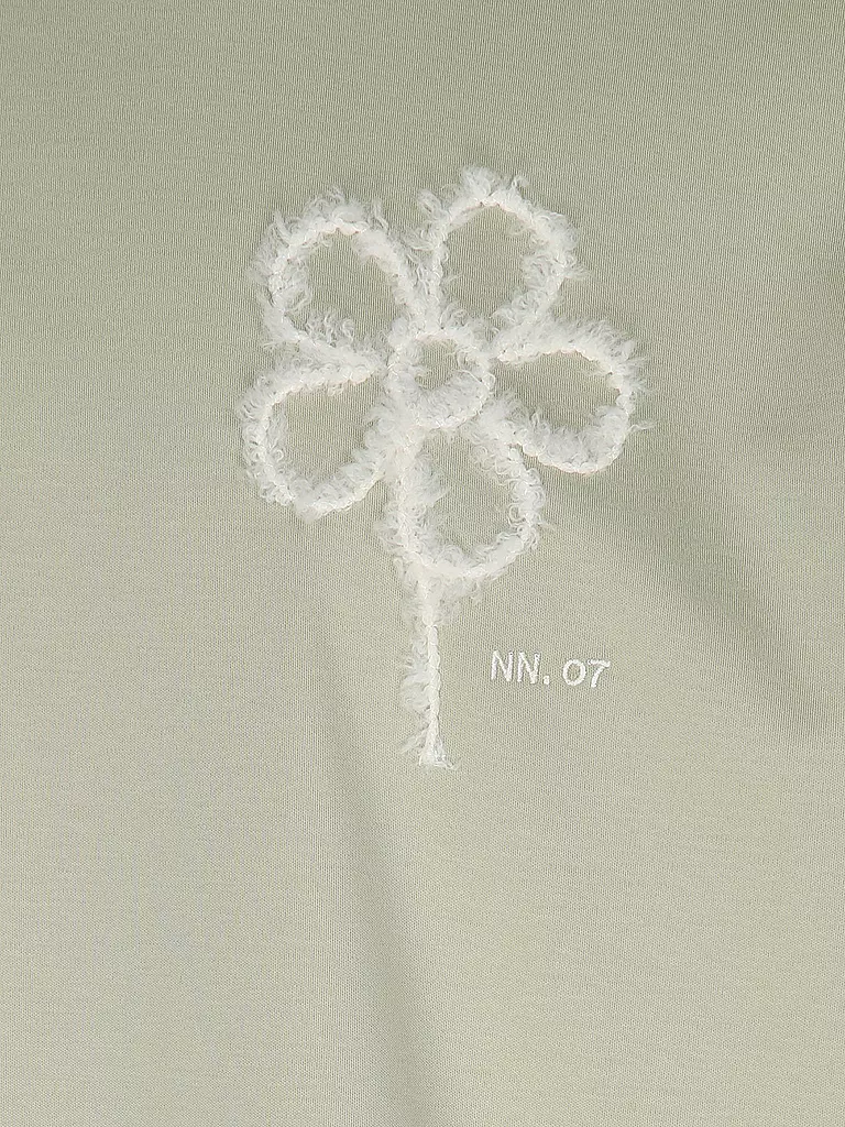 NN.07 | T-Shirt PEDRO EMB  | hellgrün