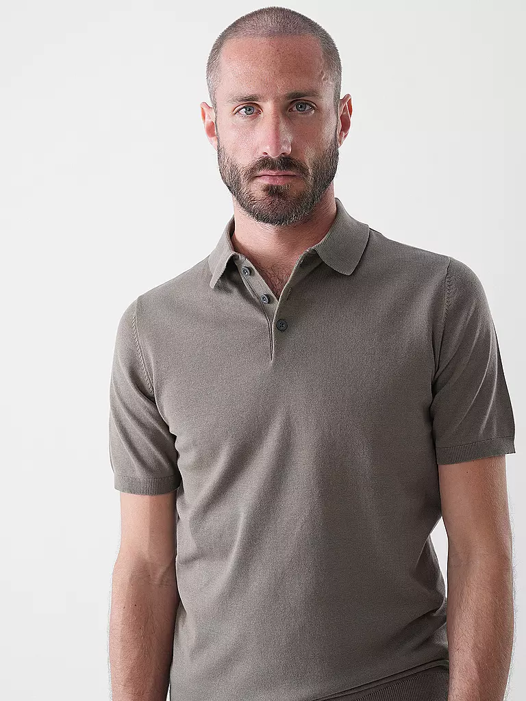 NO EXCESS | Poloshirt | hellbraun