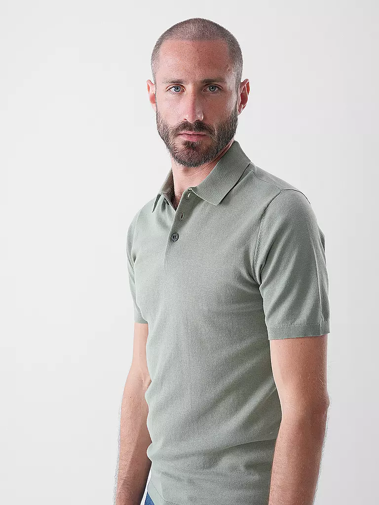 NO EXCESS | Poloshirt | hellbraun