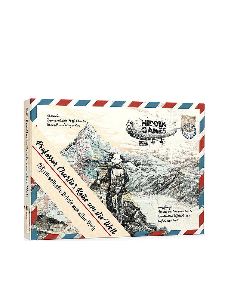 NO NAME AdventskalenderSpielebox Hidden Games Professor Charlies Reise um die Welt keine Farbe