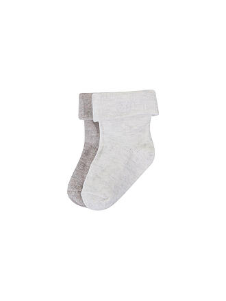 NOPPIES | Baby Socken 2er Pkg taupe mel