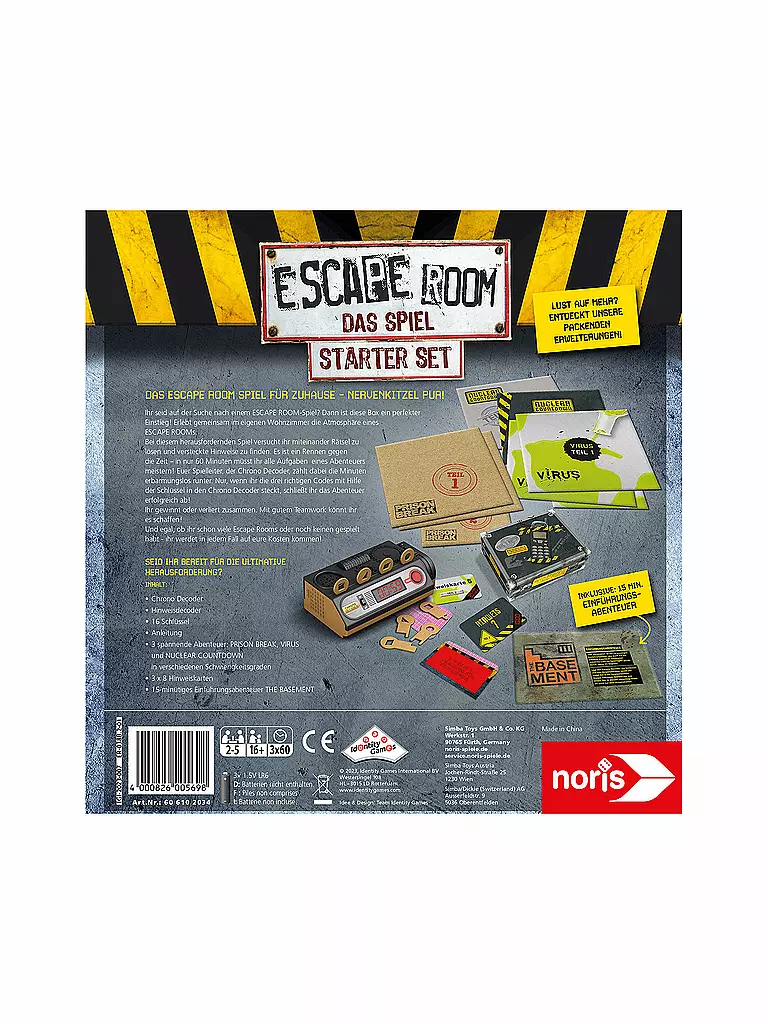 NORIS | Escape Room Starter Set | keine Farbe
