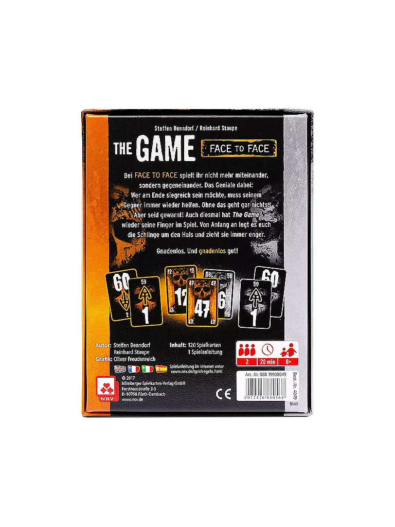 NSV | The Game - Face to Face | keine Farbe
