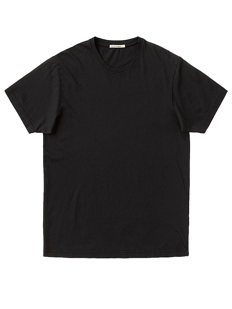 NUDIE JEANS T-Shirt UNO EVERDAY  schwarz | S