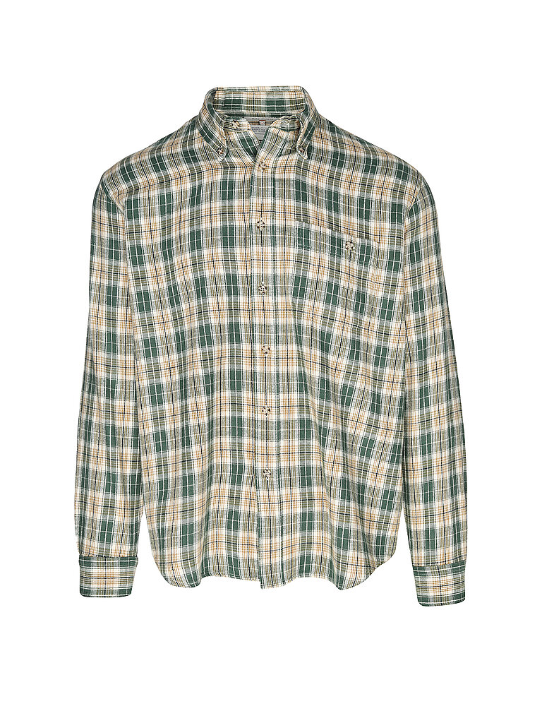 NUDIE JEANS Hemd Regular Fit JULIAN FARMERS dunkelgrün | XL