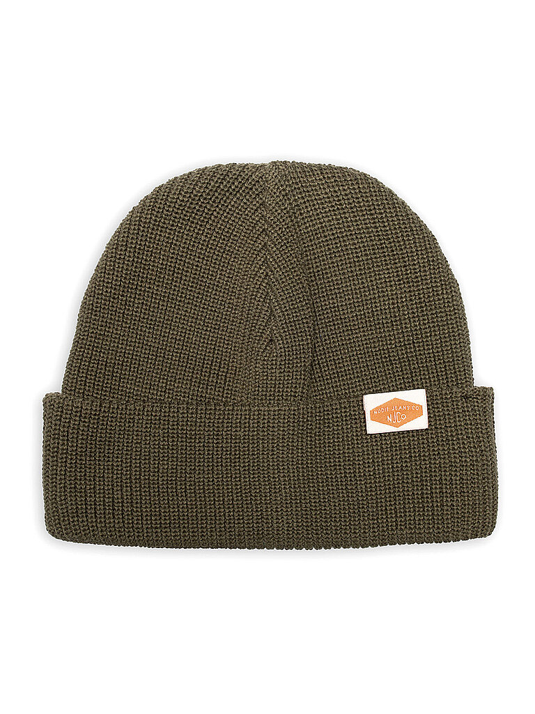 NUDIE JEANS Mütze - Haube  olive