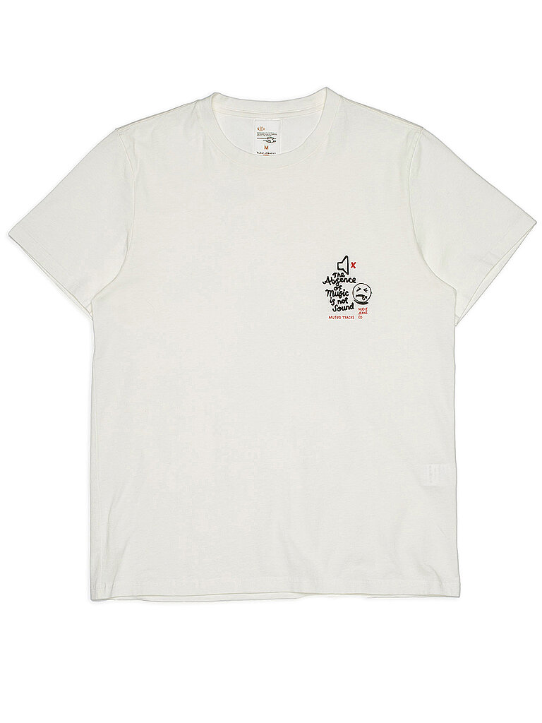 NUDIE JEANS T-Shirt ROY weiss | S