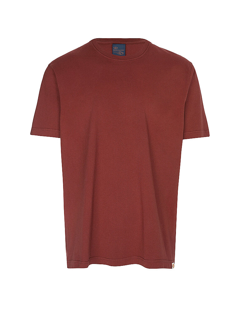 NUDIE JEANS T-Shirt UNO EVERYDAY  dunkelrot | S