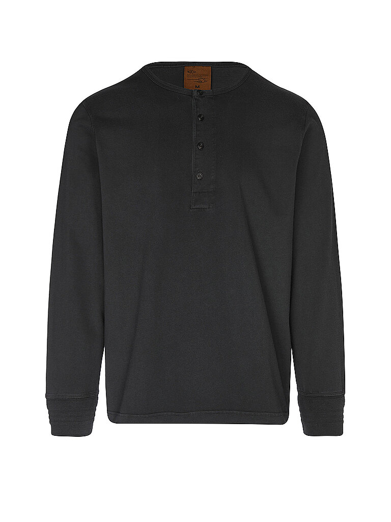 NUDIE JEANS Langarmshirt  grau | M