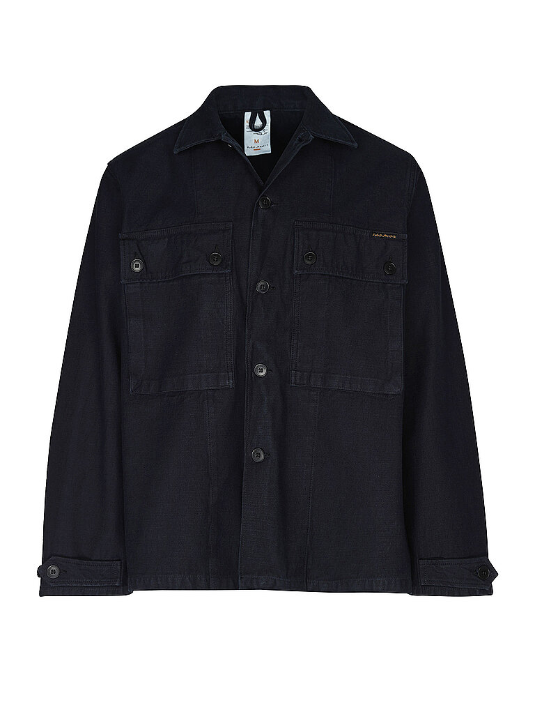 NUDIE JEANS Overshirt NINO  blau | S