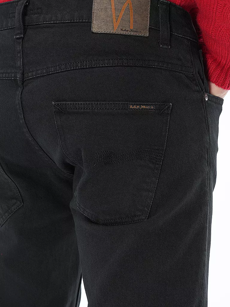 NUDIE JEANS | Jeans Straight Fit GRIM TIM | schwarz