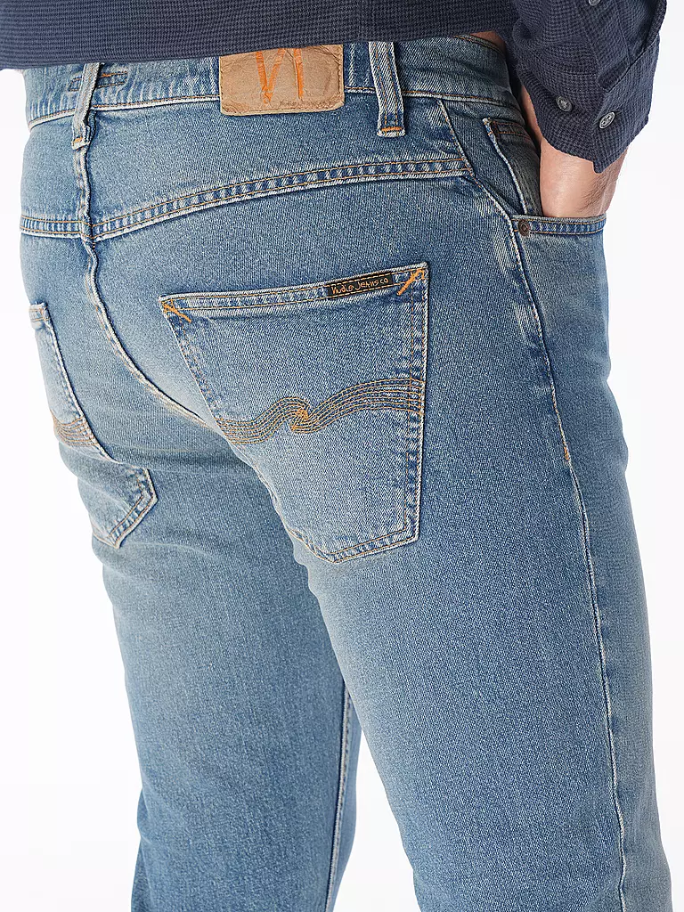NUDIE JEANS | Jeans Straight Fit GRIM TIM | blau