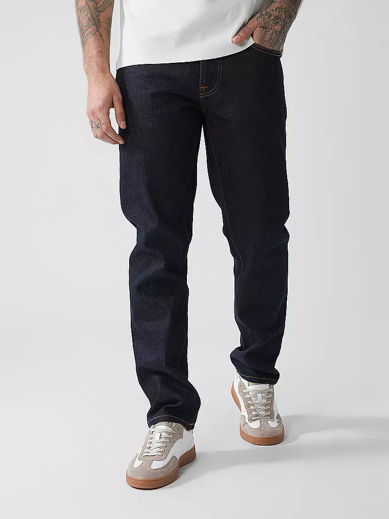 NUDIE JEANS | Jeans Straight Fit SOLID OLLIE | schwarz