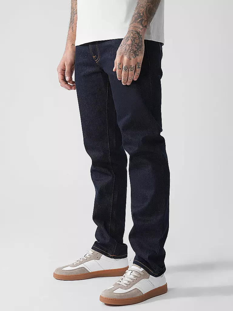 NUDIE JEANS | Jeans Straight Fit SOLID OLLIE | schwarz