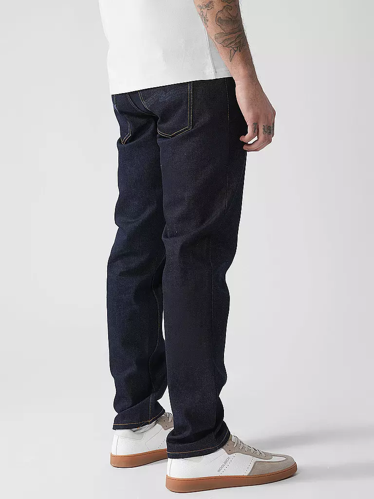 NUDIE JEANS | Jeans Straight Fit SOLID OLLIE | schwarz