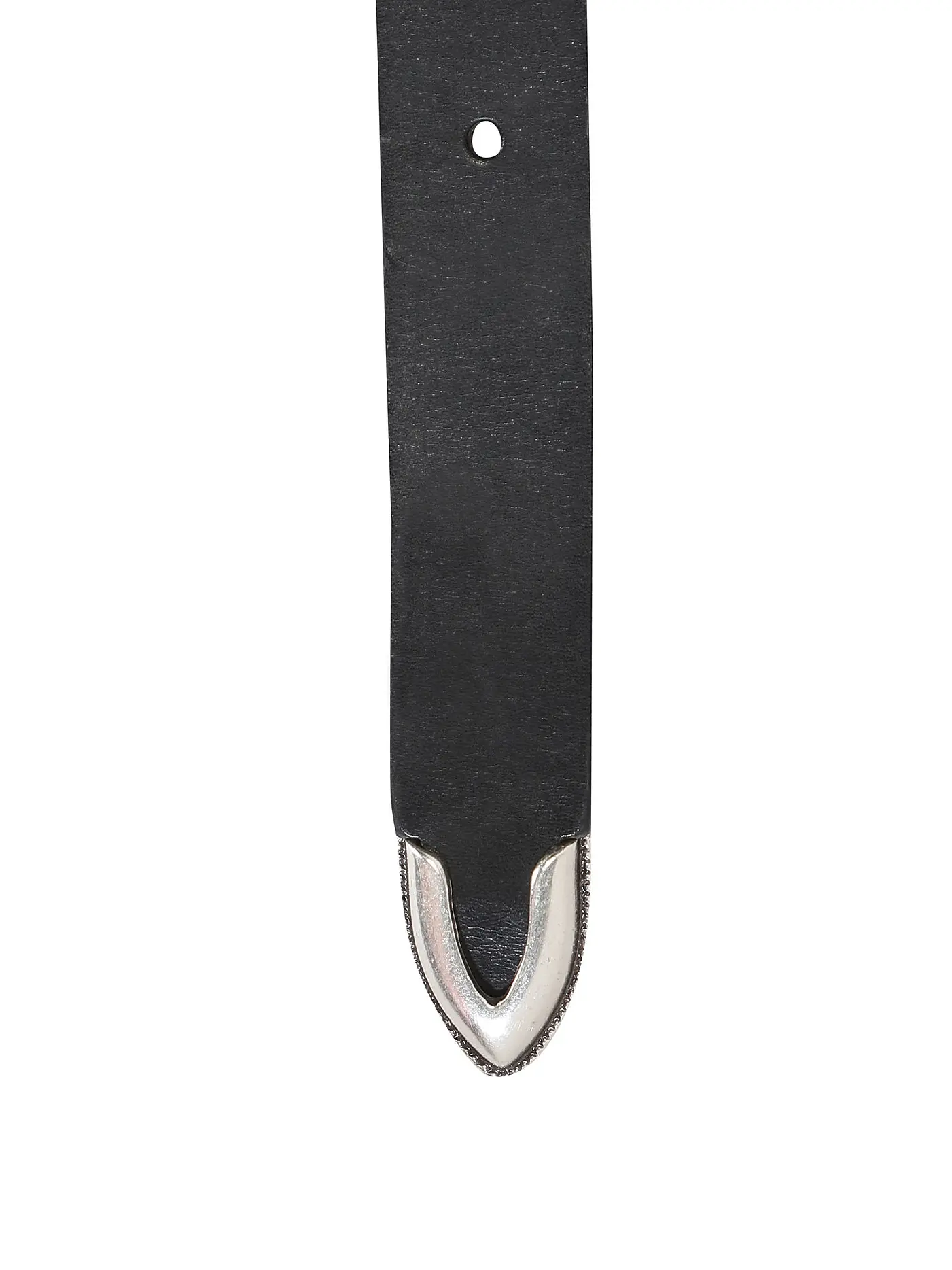 NUDIE JEANS | Ledergürtel WESTERN SILVER BELT | schwarz