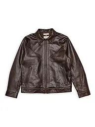 NUDIE JEANS | Lederjacke JOPPE WESTERN | braun