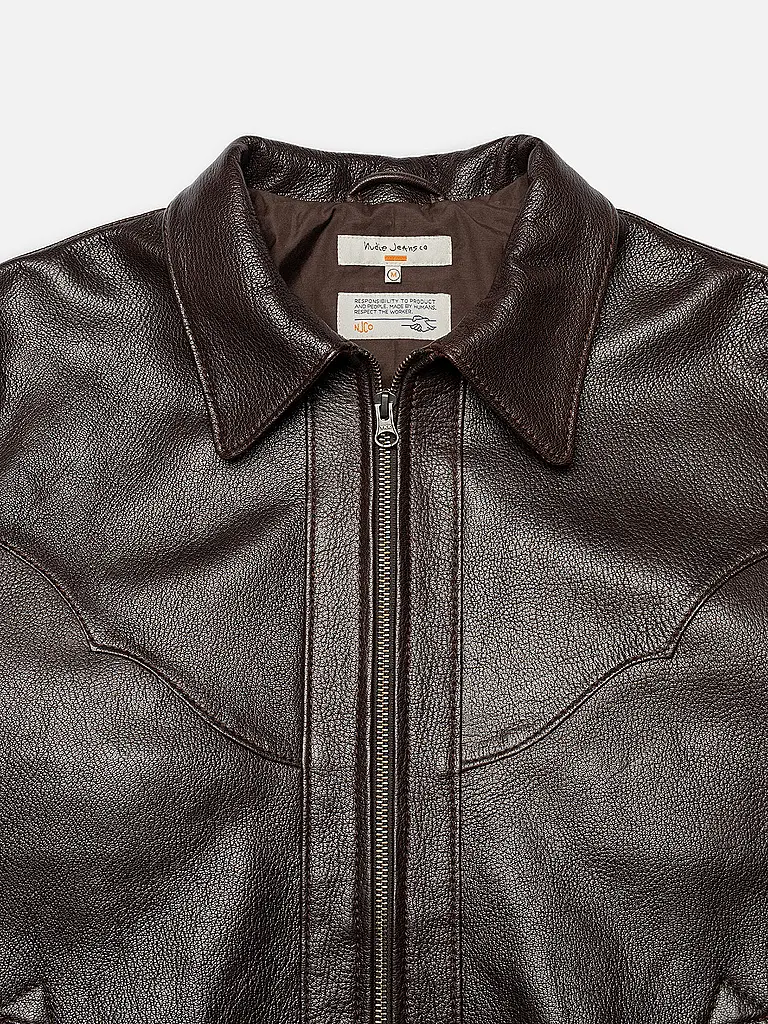 NUDIE JEANS | Lederjacke JOPPE WESTERN | 