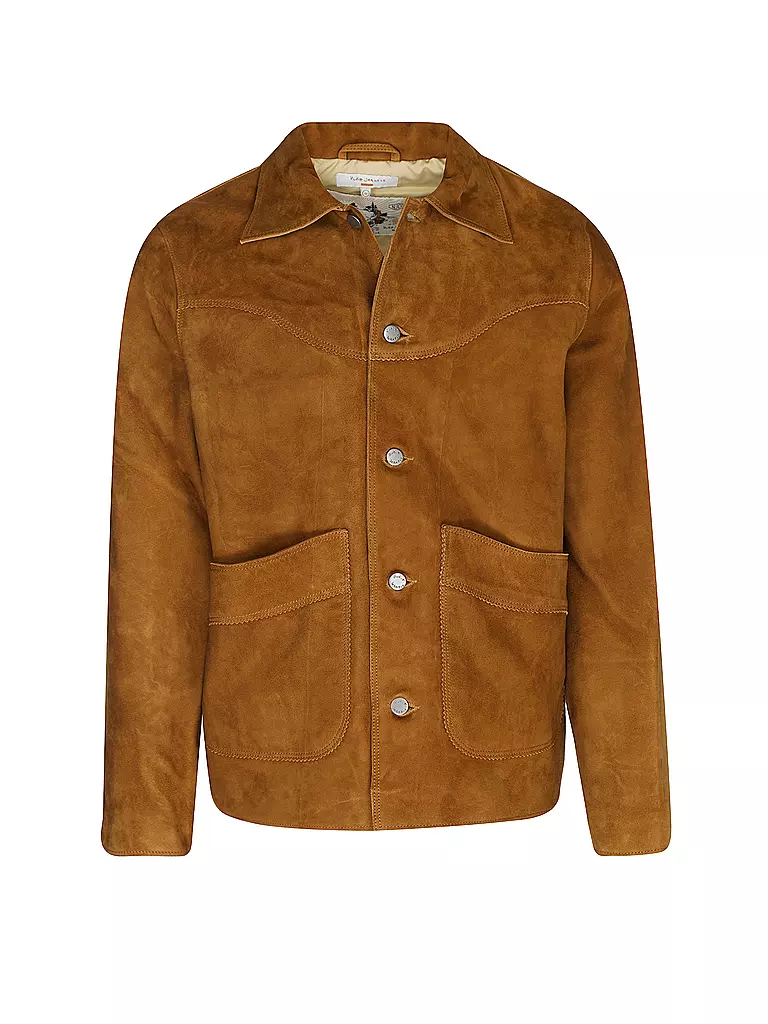 NUDIE JEANS | Lederjacke MUDDY | camel