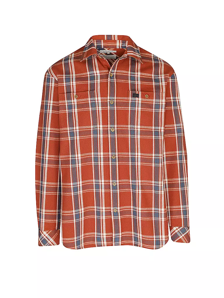 NUDIE JEANS | Overshirt FILIP BASKET PLAID | rot