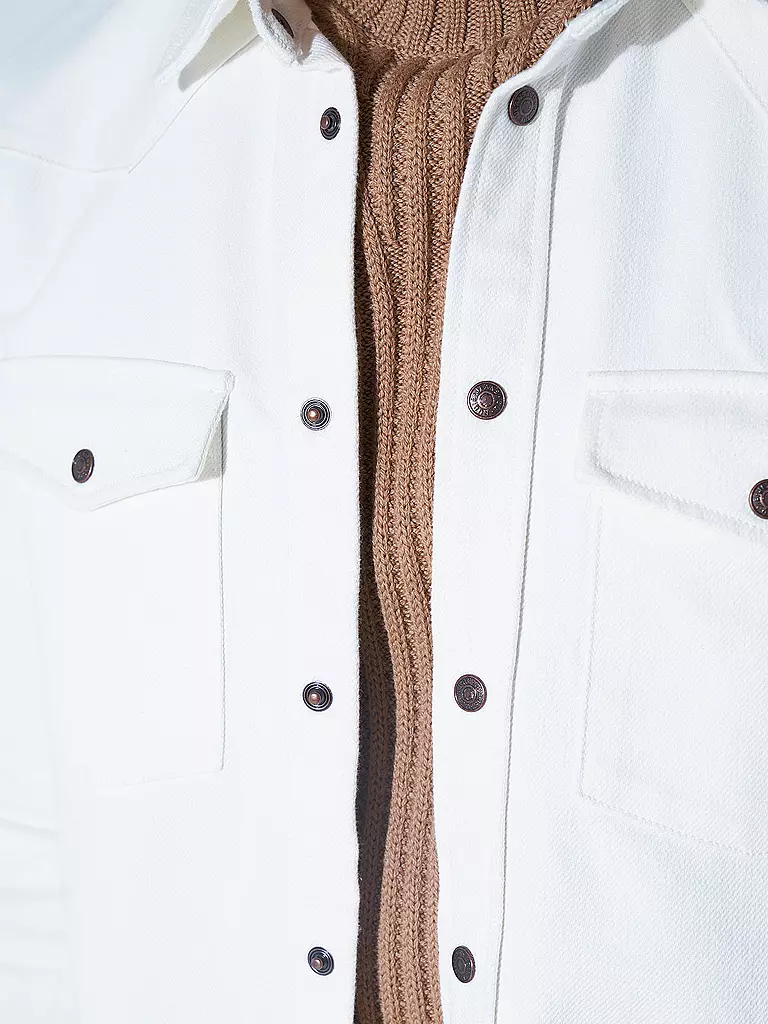 NUDIE JEANS | Overshirt George  | weiss