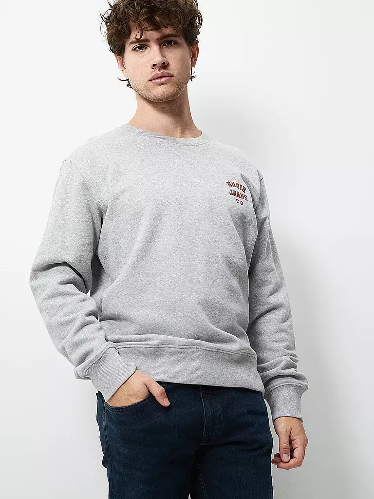 NUDIE JEANS | Pullover Frasse  | grau