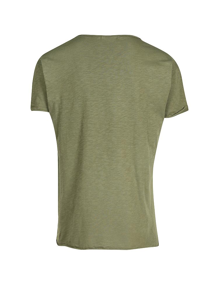 NUDIE JEANS | T shirt " Roger Slub " | olive