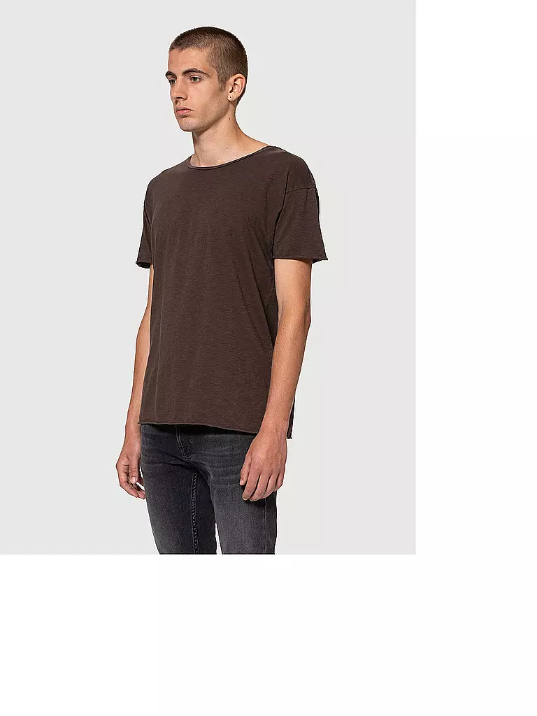 NUDIE JEANS | T-Shirt Roger | braun