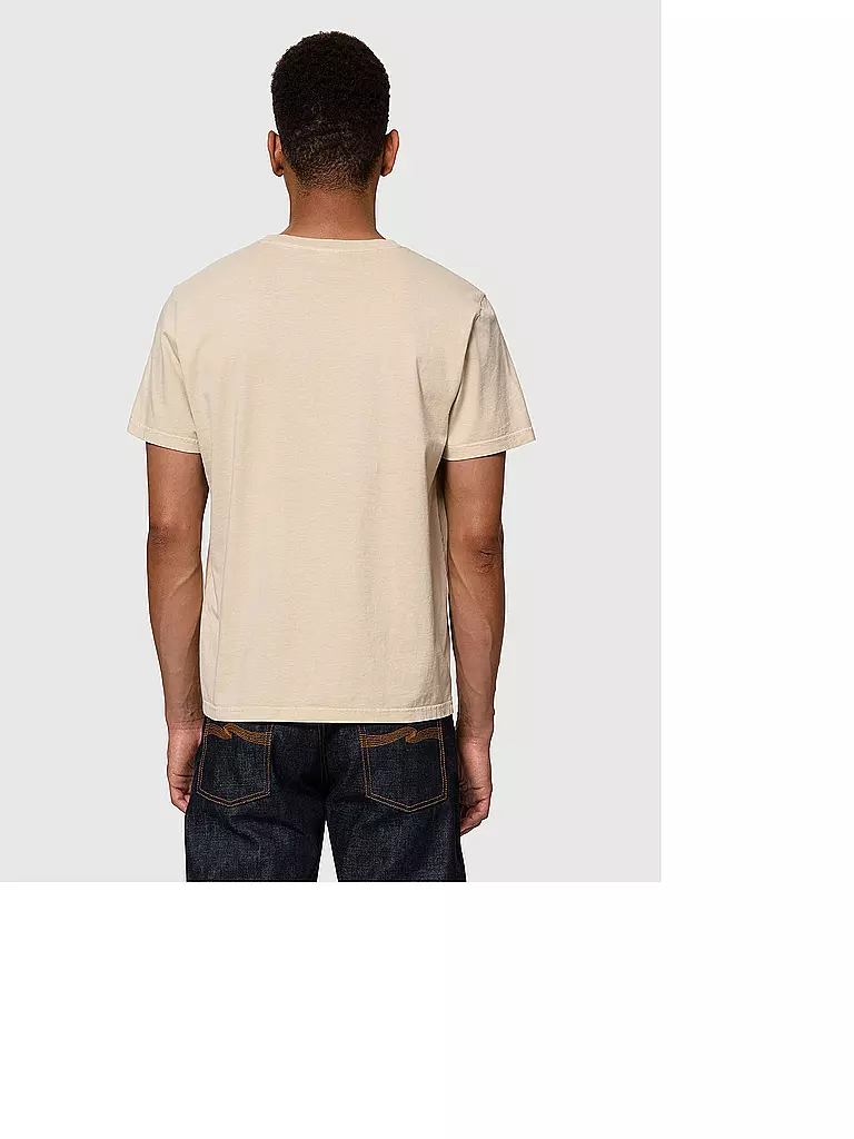 NUDIE JEANS | T-Shirt ROY SOUND HABITS | creme