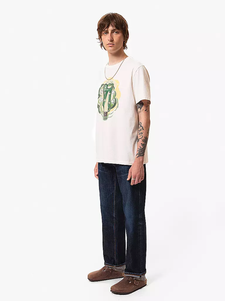 NUDIE JEANS | T-Shirt ROY | weiss