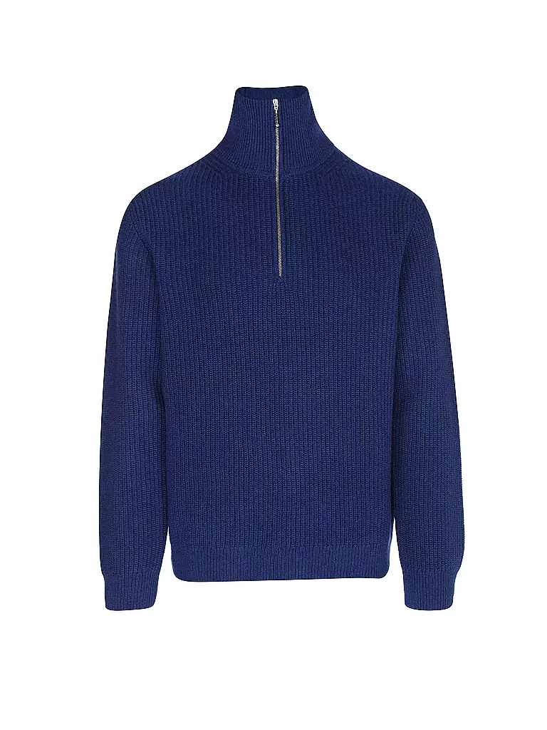 NUDIE JEANS | Troyer Pullover | blau