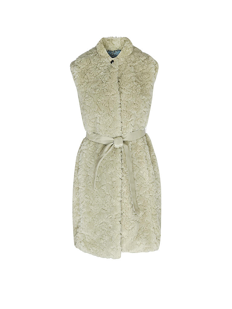 OAKWOOD | Gilet in Felloptik DESTINEE | beige