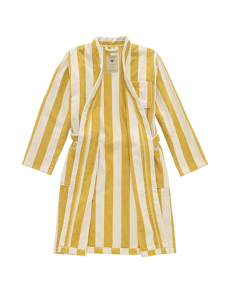 OAS | Bademantel MUSTARD STRIPE | gelb