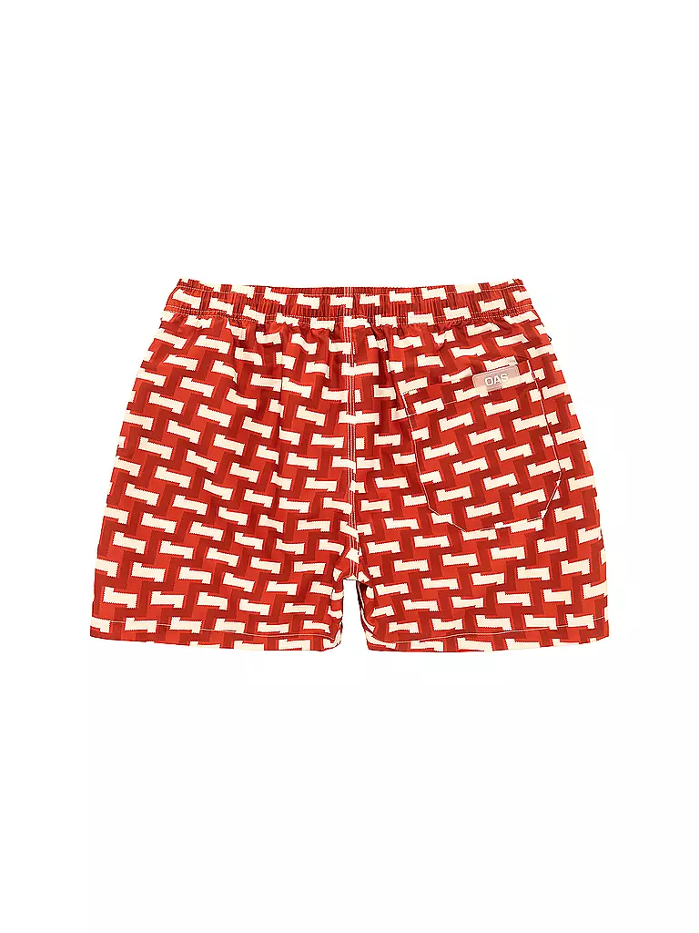 OAS | Badeshorts LAYER ZIG | rot