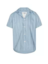 OAS | Frottee Poloshirt | hellblau