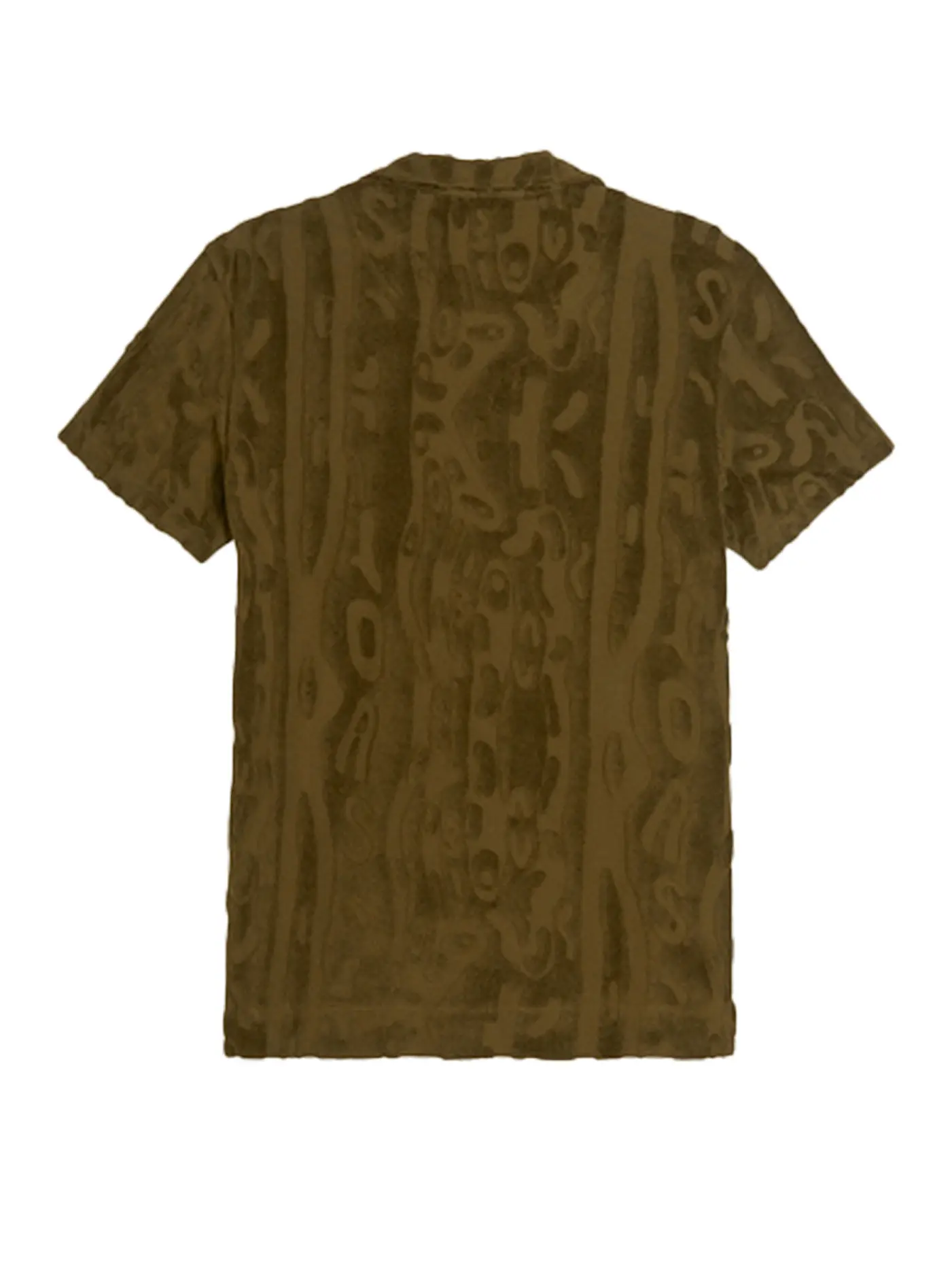 OAS | Frottee Poloshirt | olive